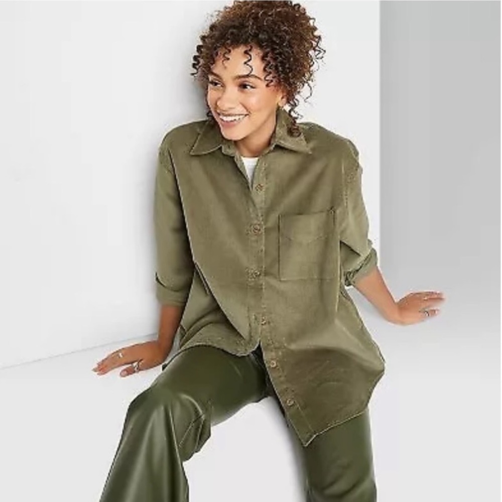 Corduroy button down